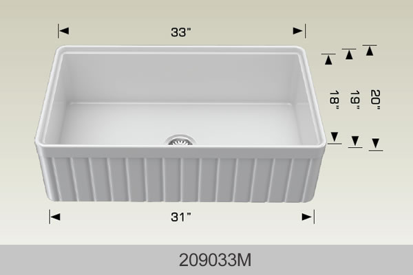 Bosco Fireclay Apron Series 209033M
