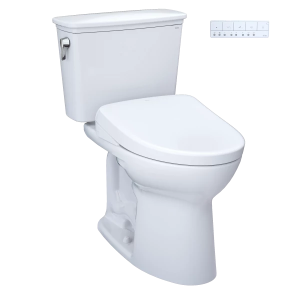 Toto Drake® Transitional WASHLET®+ S7 Two-Piece Toilet - 1.28 GPF - Universal Height