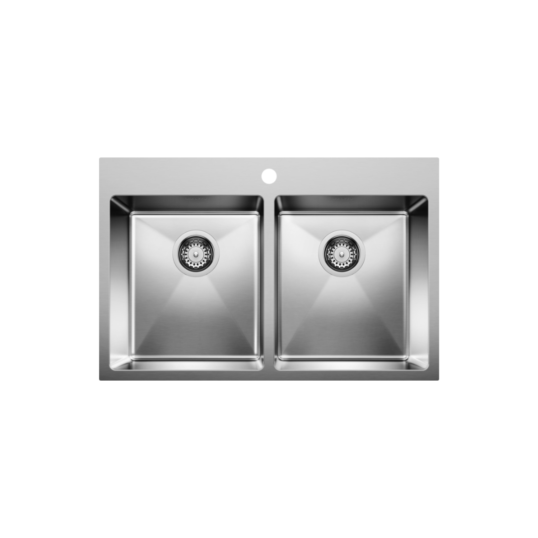 Blanco QUATRUS R15 Drop-in Equal Double Sink 402611