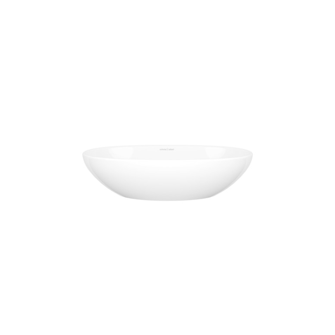 Victoria + Albert Barcelona 48 Oval 18-7/8 Inch Vessel Lavatory Sink In Volcanic Limestone™ Without Internal Overflow