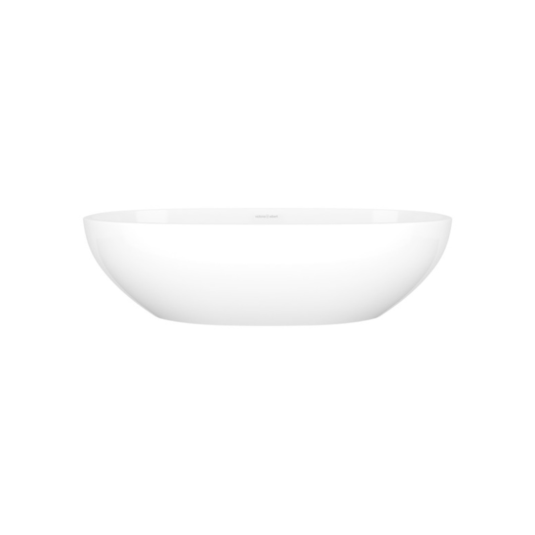 Victoria + Albert Barcelona 64 Oval 25 Inch Vessel Lavatory Sink In Volcanic Limestone™ Without Internal Overflow