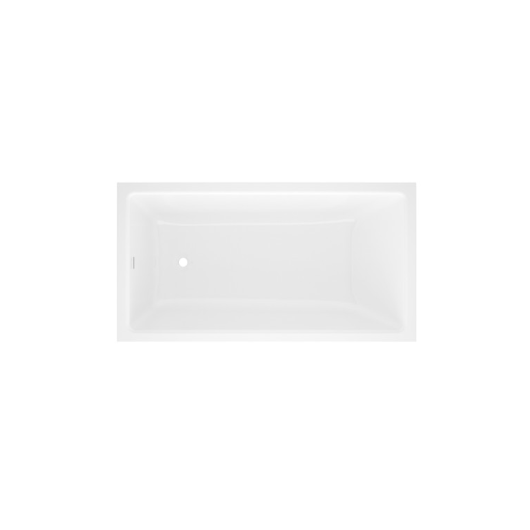 Victoria + Albert Kaldera 60 Inch X 32 Inch Undermount Or Drop-In Bathtub In Volcanic Limestone™ With Internal Overflow