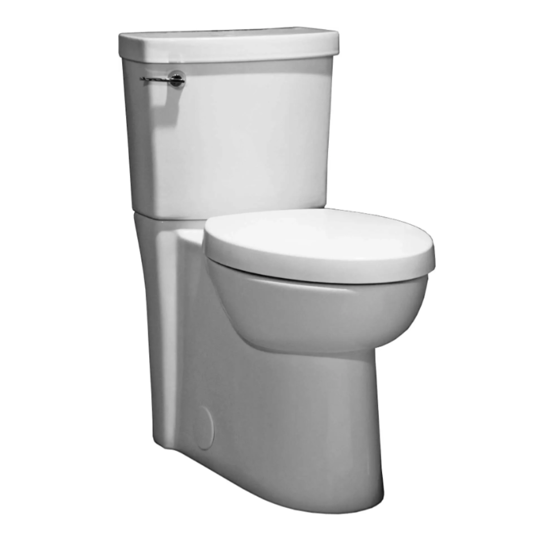 American Standard Studio Concealed Trapway Two-Piece 1.28 gpf/4.8 Lpf Chair Height Elongated Toilet with Seat