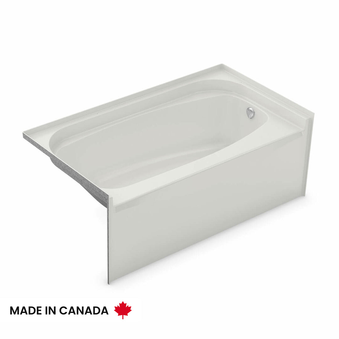 Maax Essence TO-6032 AFR AcrylX Alcove Left-Hand Drain Bathtub in White