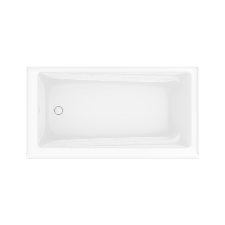 Maax New Town 6030 IFS Acrylic Alcove Left-Hand Drain Bathtub in White