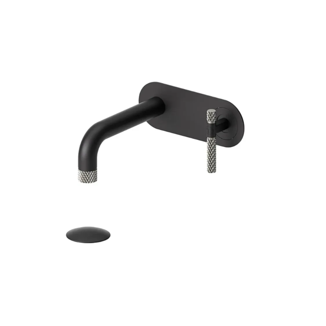 Tenzo Bellacio-C wall mount lavatory faucet with drain BE15-C-P-XX