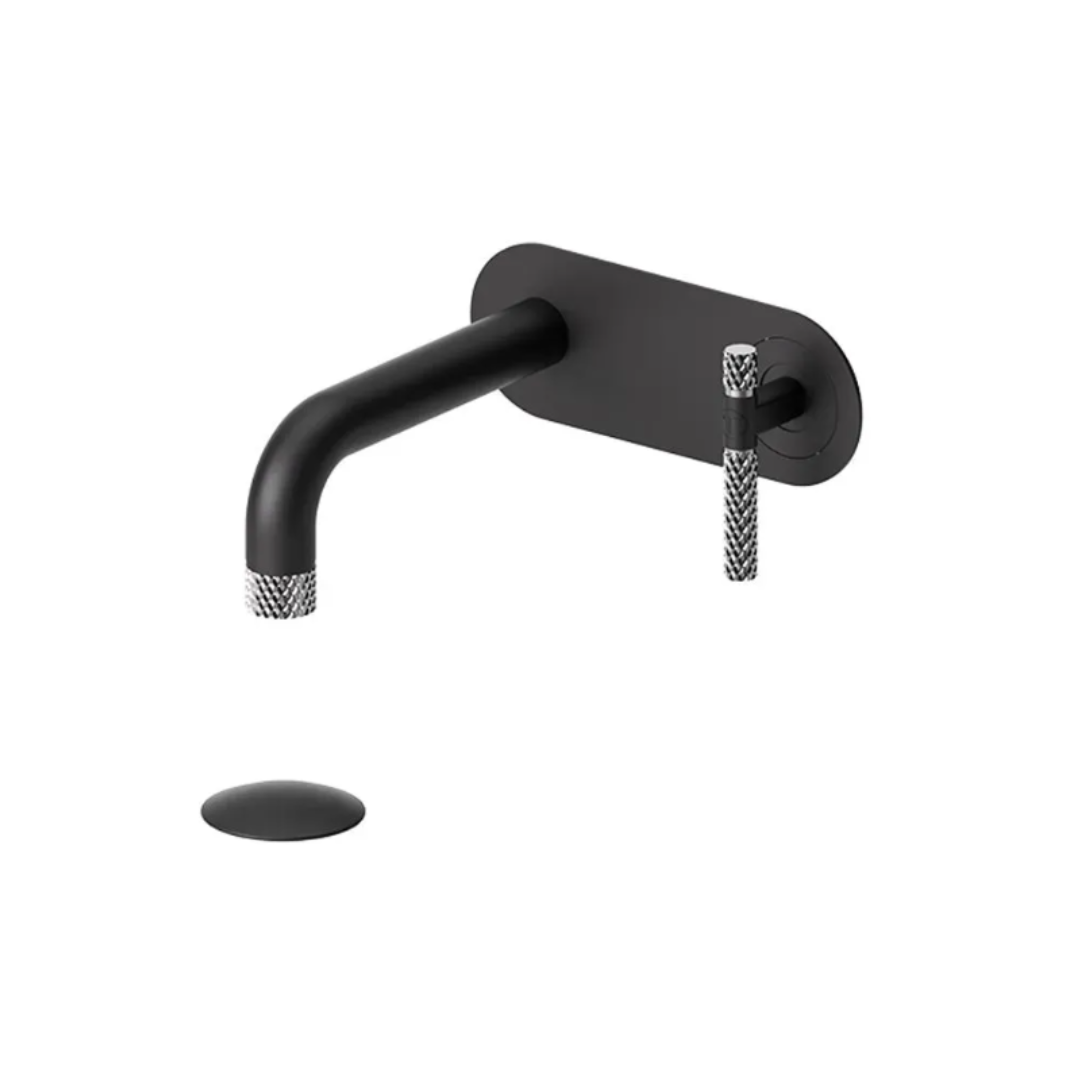 Tenzo Bellacio-C wall mount lavatory faucet with drain BE15-C-P-XX