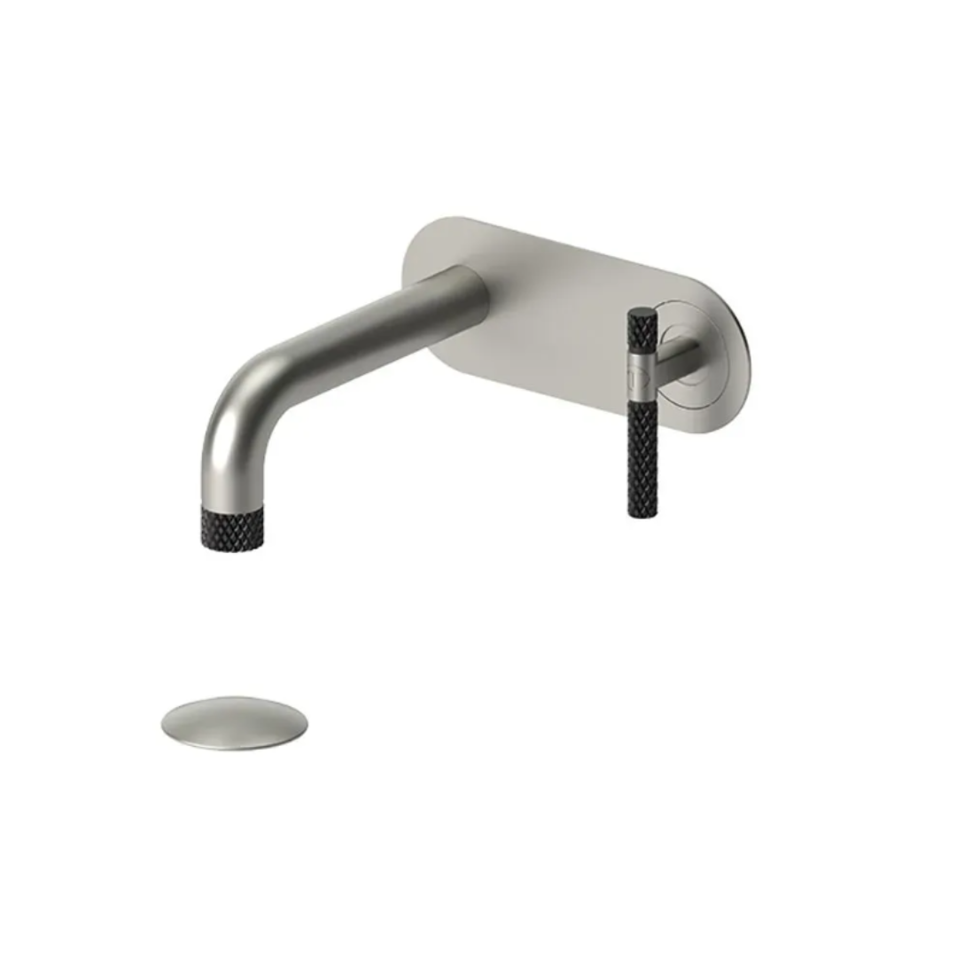 Tenzo Bellacio-C wall mount lavatory faucet with drain BE15-C-P-XX