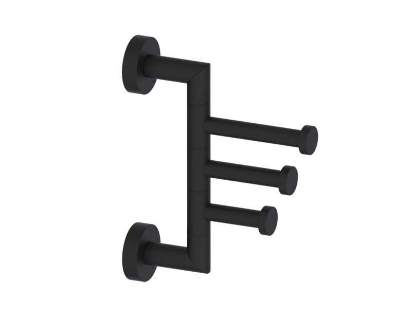 Kartners Oslo Swivel Triple Prong Robe Hook 144133