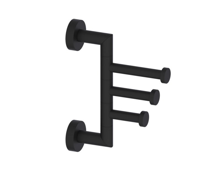 Kartners Oslo Swivel Triple Prong Robe Hook 144133