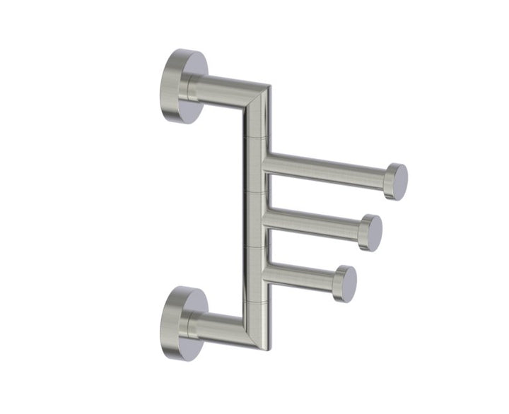 Kartners Oslo Swivel Triple Prong Robe Hook 144133