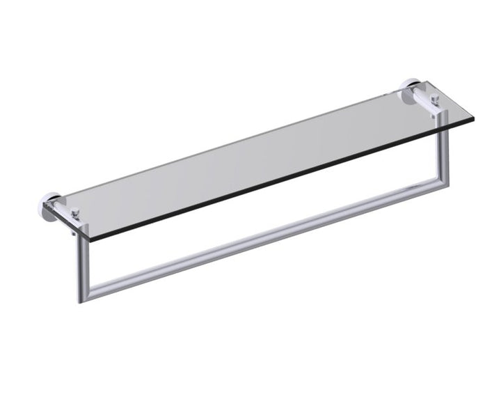Kartners Oslo Glass Shelf w/ Towel Rail 24"