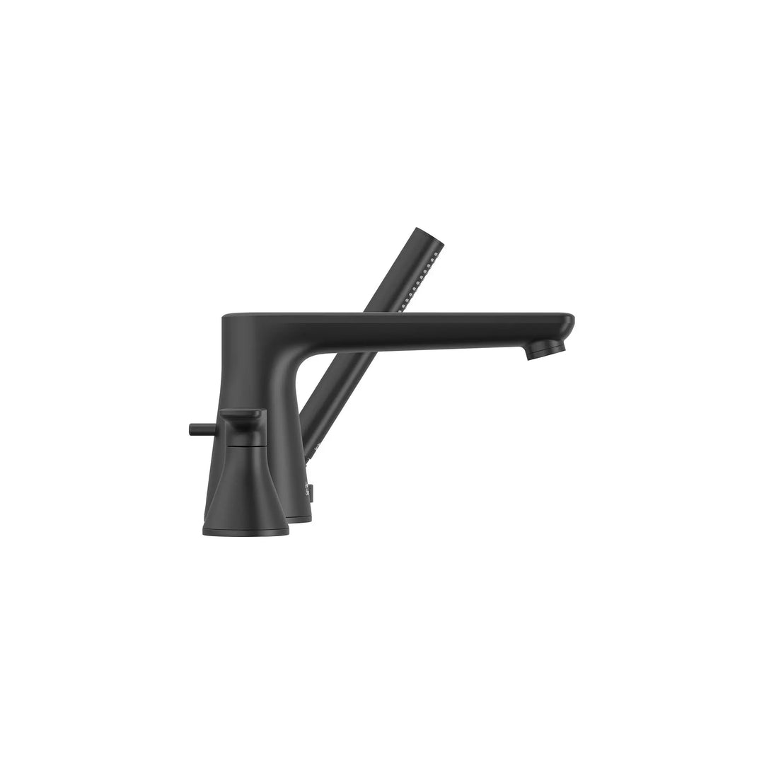 American Standard Aspirations 4-Hole 2-Handle Deck Mount Roman Tub Faucet With Lever Handles and Personal Shower Model: T061901.002