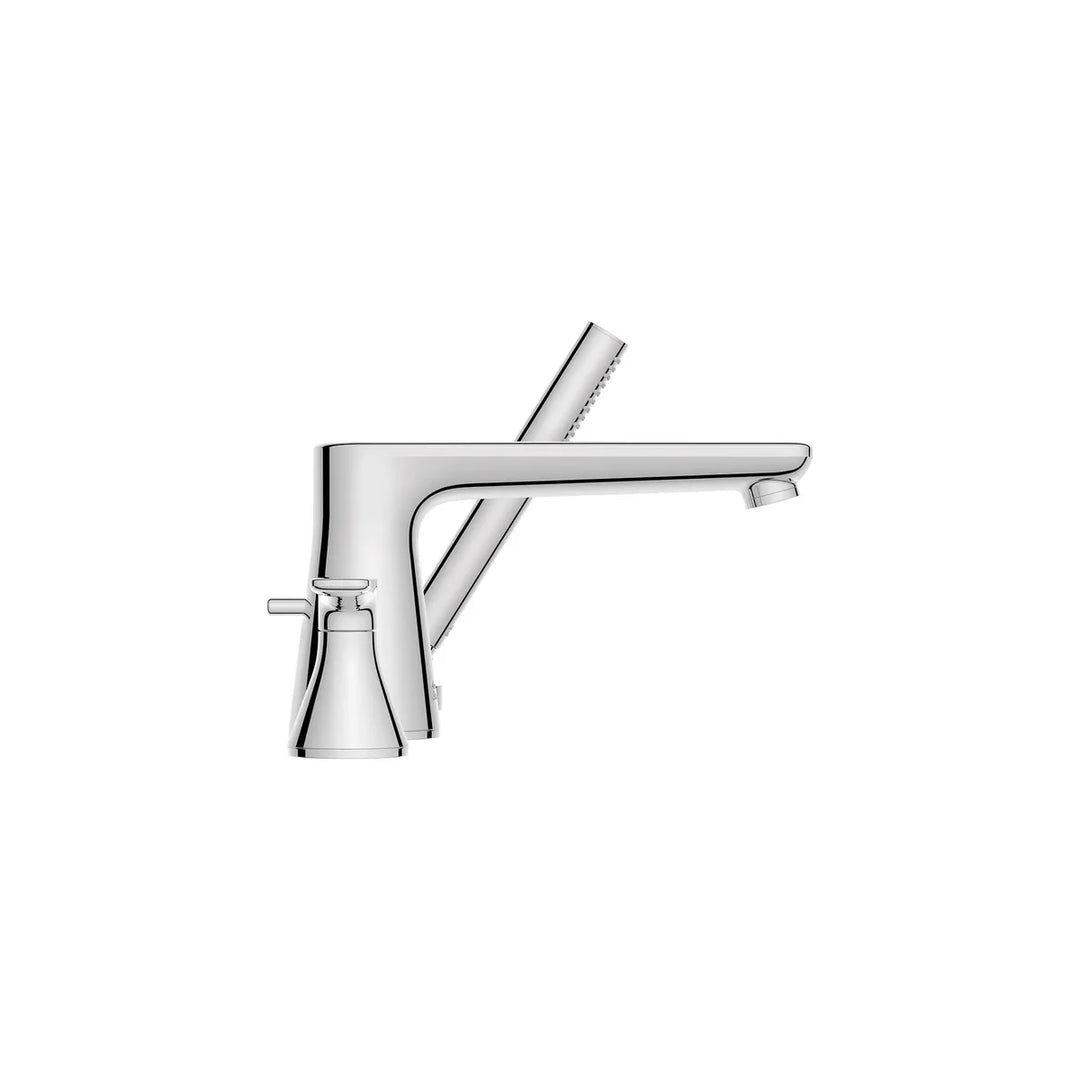 American Standard Aspirations 4-Hole 2-Handle Deck Mount Roman Tub Faucet With Lever Handles and Personal Shower Model: T061901.002