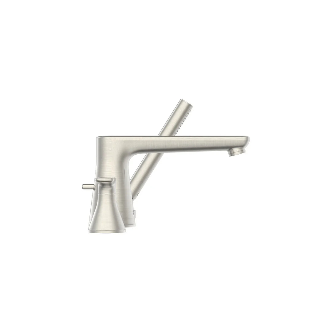 American Standard Aspirations 4-Hole 2-Handle Deck Mount Roman Tub Faucet With Lever Handles and Personal Shower Model: T061901.002