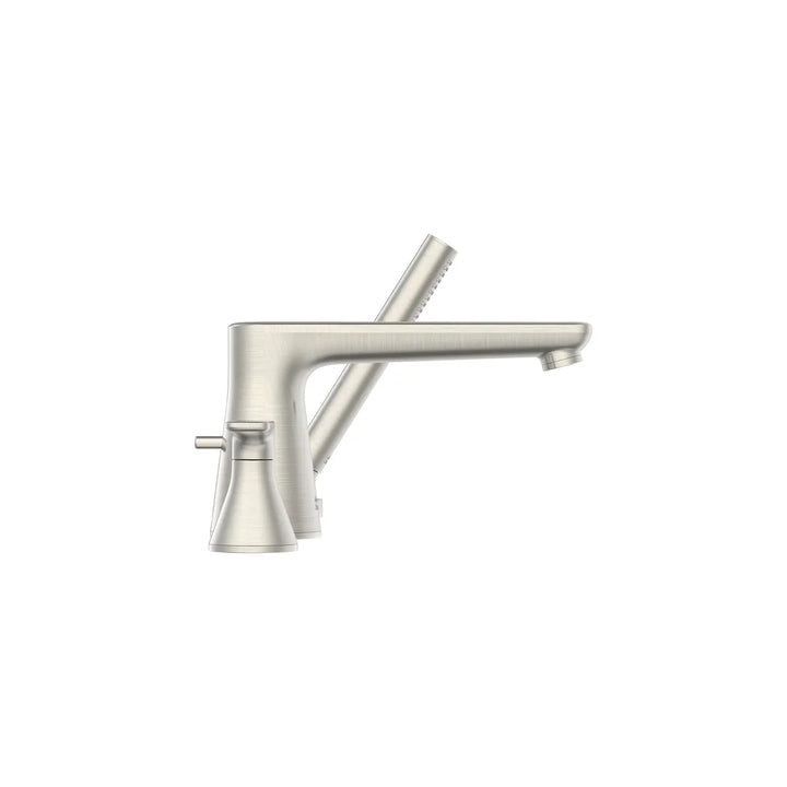 American Standard Aspirations 4-Hole 2-Handle Deck Mount Roman Tub Faucet With Lever Handles and Personal Shower Model: T061901.002