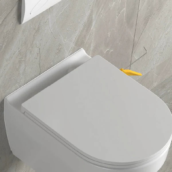 Alps Alpine Wall-Mounted Toilet With Seat Dual Flush 1.6/1.1 gpf