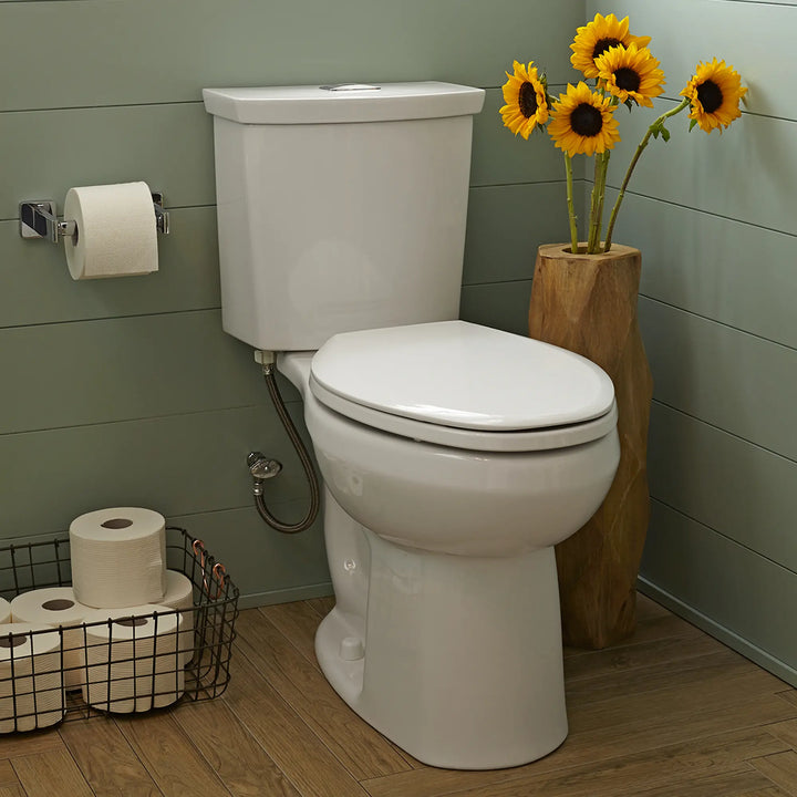 American Standard H2Option® Two-Piece Dual Flush 1.28 gpf/4.8 Lpf and 0.92 gpf/3.5 Lpf Chair Height Elongated Toilet Less Seat