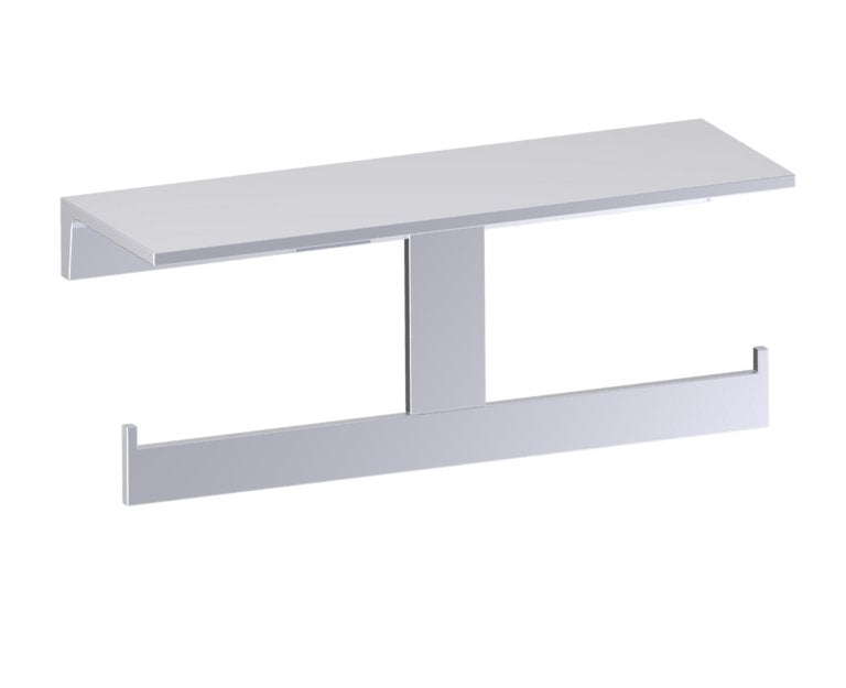 Kartners Berlin Shelf w/ Double Toilet Paper Holder 232159-2