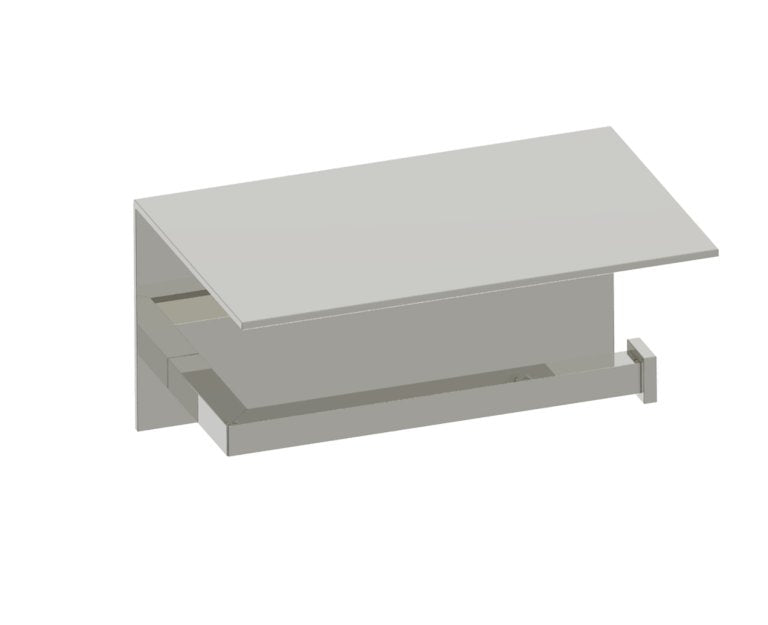 Kartners London Toilet Paper Holder with Shelf