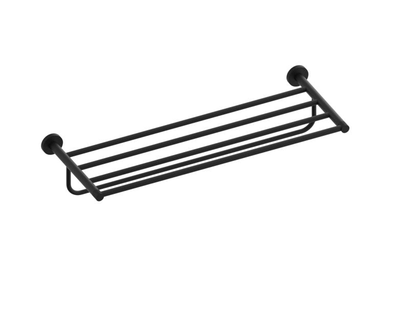 Kartners CIRCO KNURLED TOWEL SHELF W/ TOWEL BAR 24" 366442