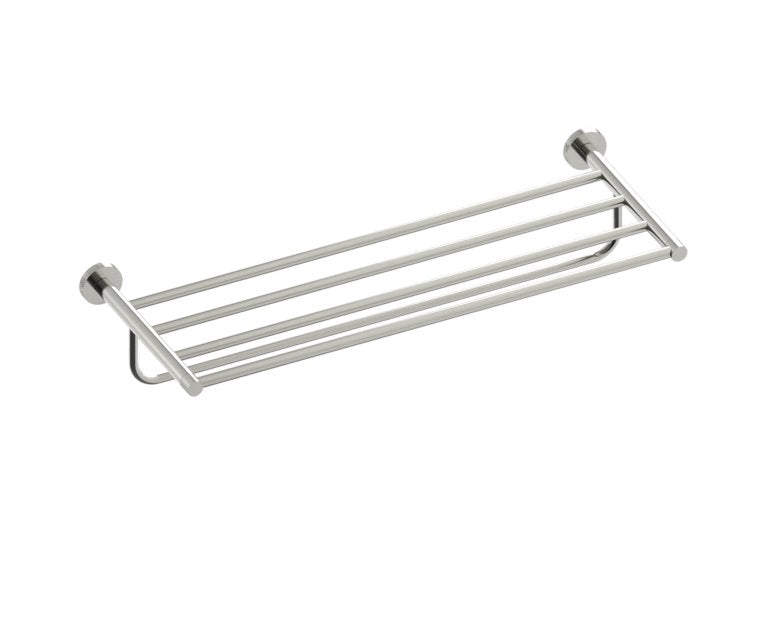 Kartners CIRCO KNURLED TOWEL SHELF W/ TOWEL BAR 24" 366442
