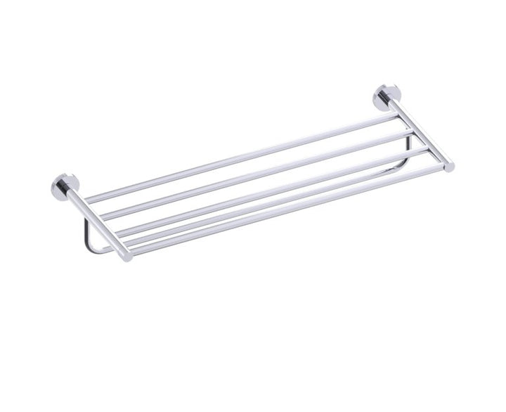 Kartners CIRCO KNURLED TOWEL SHELF W/ TOWEL BAR 24" 366442