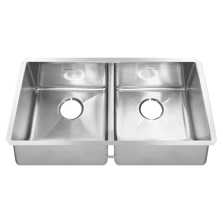American Standard Pekoe® 35 x 18-Inch Stainless Steel Undermount Double-Bowl Kitchen Sink