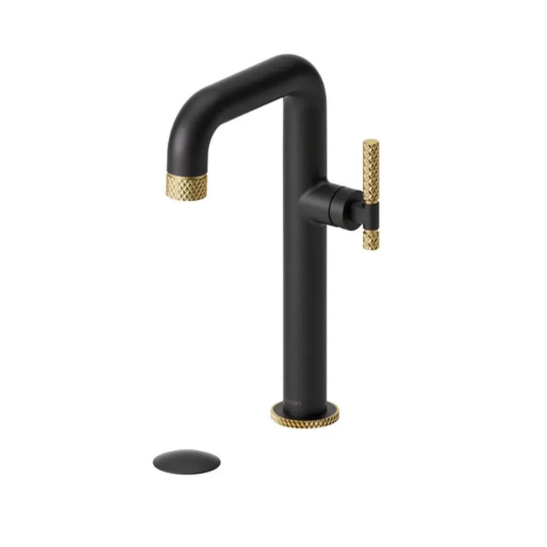 Tenzo Bellacio-C Tall Single Hole Lavatory Faucet with drain BE10H-C-P-XX