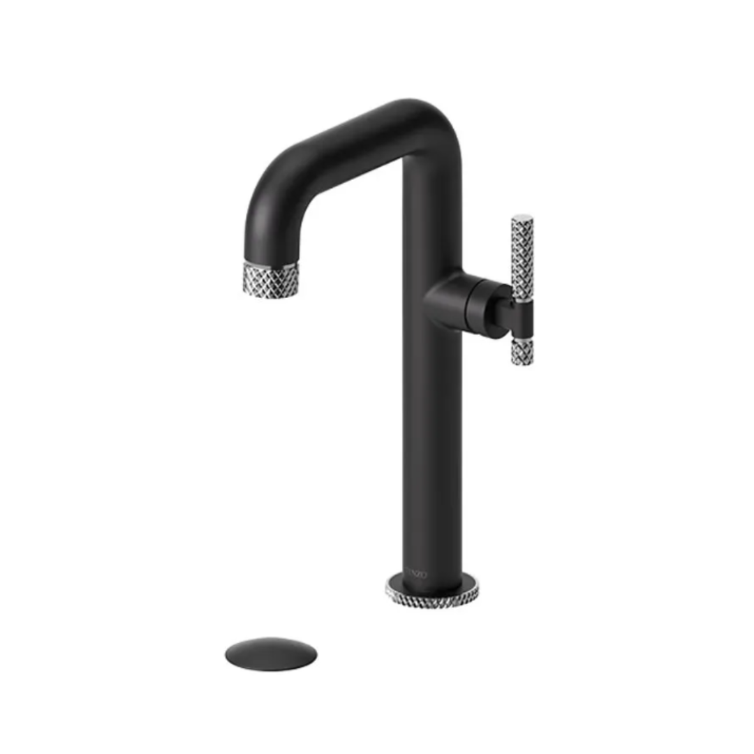 Tenzo Bellacio-C Tall Single Hole Lavatory Faucet with drain BE10H-C-P-XX