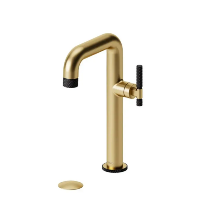 Tenzo Bellacio-C Tall Single Hole Lavatory Faucet with drain BE10H-C-P-XX