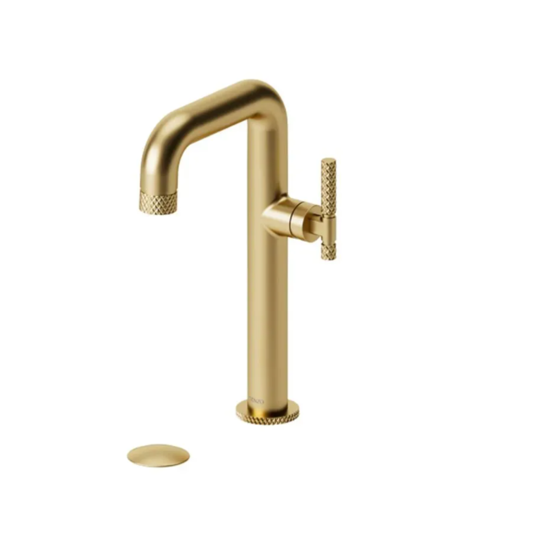 Tenzo Bellacio-C Tall Single Hole Lavatory Faucet with drain BE10H-C-P-XX