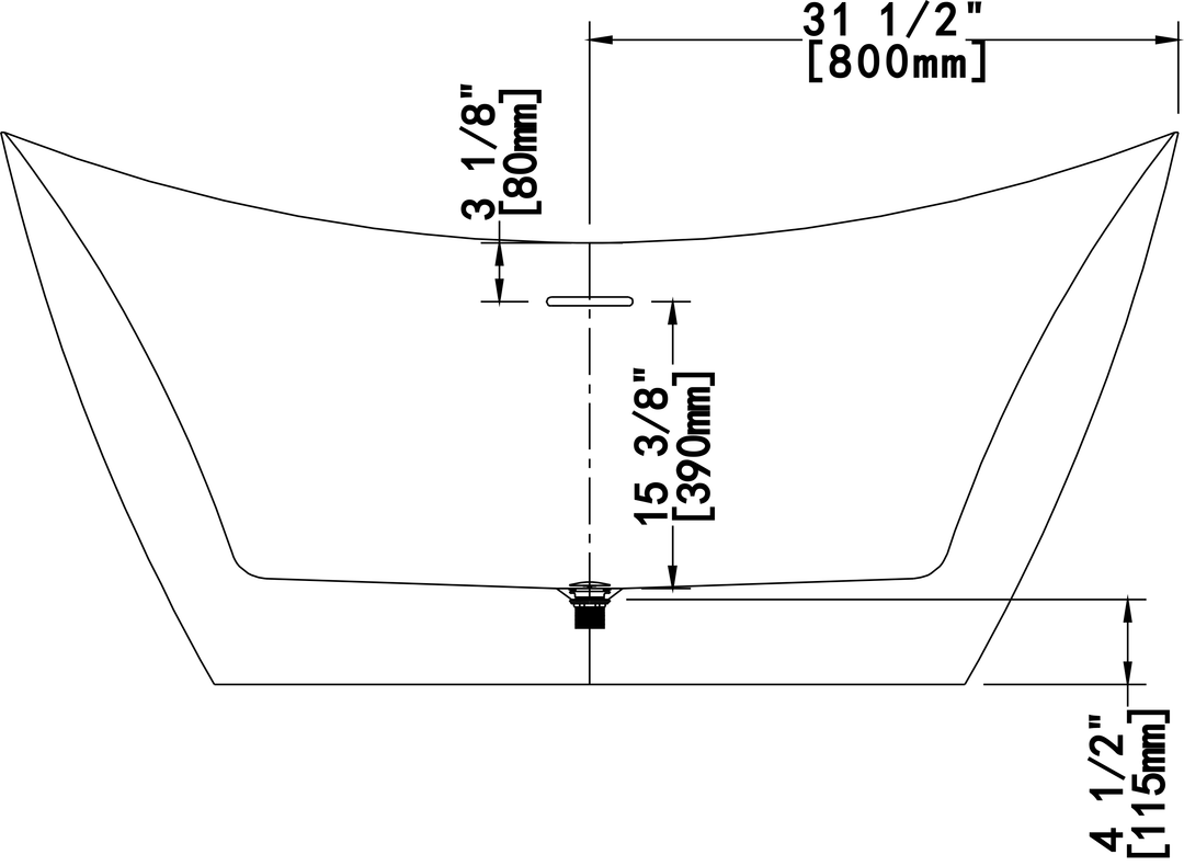 Aquaflo Bliss Freestanding Bath Tub