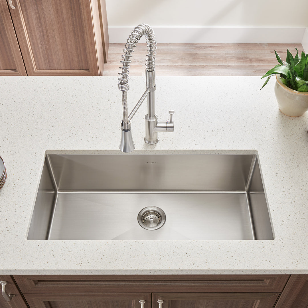 American Standard Pekoe® 35 x 18-Inch Stainless Steel Undermount Single-Bowl Kitchen Sink