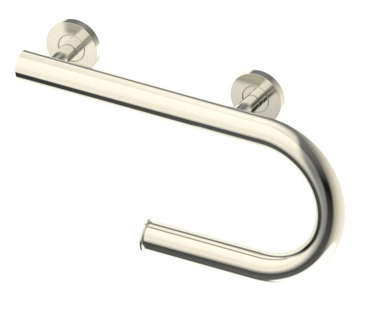 Kartners Grab Bar with Toilet Paper Holder - Left 8289110L