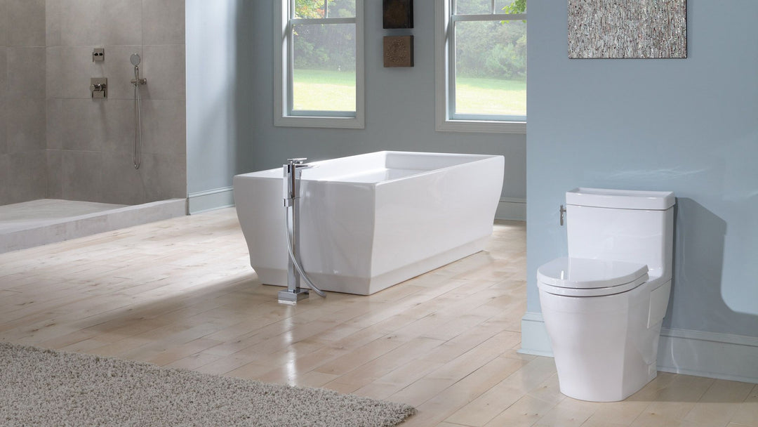 TOTO AIMES® ONE-PIECE TOILET, 1.28GPF, ELONGATED BOWL - WASHLET®+ CONNECTION