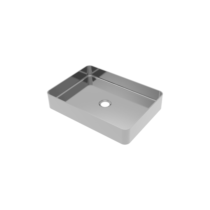 Aquaflo Edge 20" Handcrafted Stainless Steel Vessel Sink