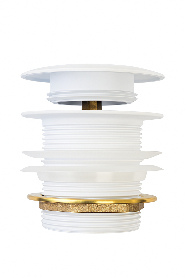 Aquaflo Bathtub Pop-Up Metal Drain without Overflow - PU02W