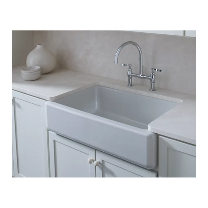 Kohler WHITEHAVEN® 35-3/4" undermount single-bowl farmhouse kitchen sink K-6489