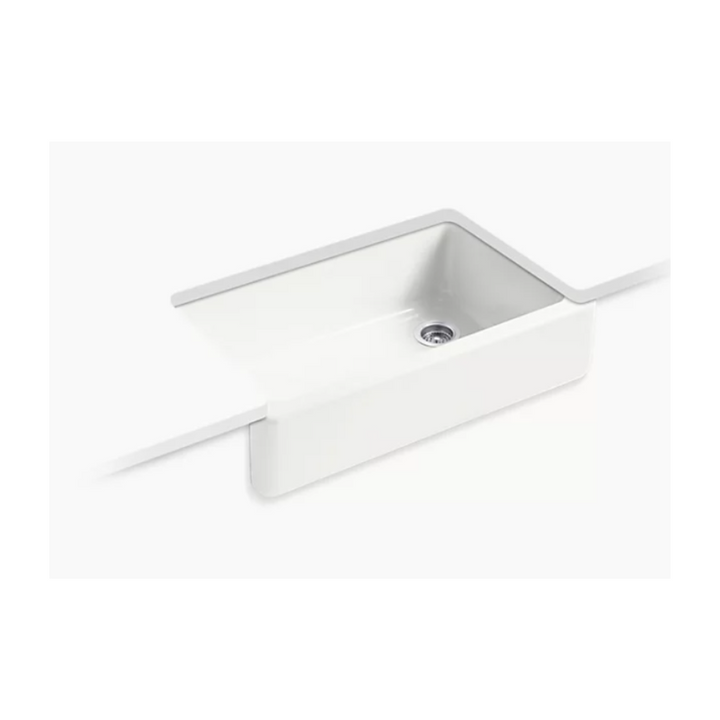 Kohler WHITEHAVEN® 35-3/4" undermount single-bowl farmhouse kitchen sink K-6489