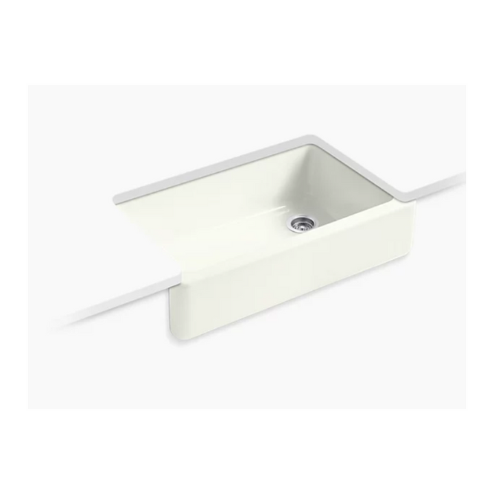 Kohler WHITEHAVEN® 35-3/4" undermount single-bowl farmhouse kitchen sink K-6489