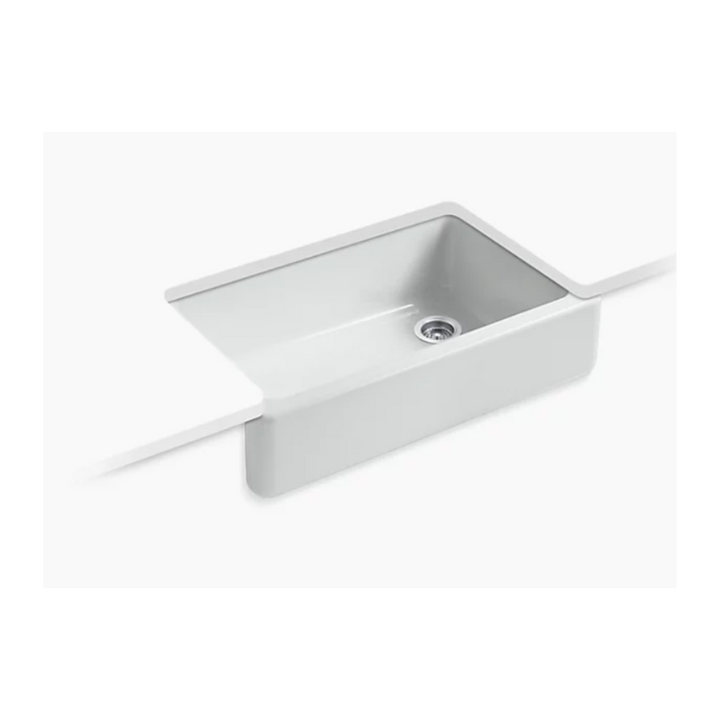 Kohler WHITEHAVEN® 35-3/4" undermount single-bowl farmhouse kitchen sink K-6489