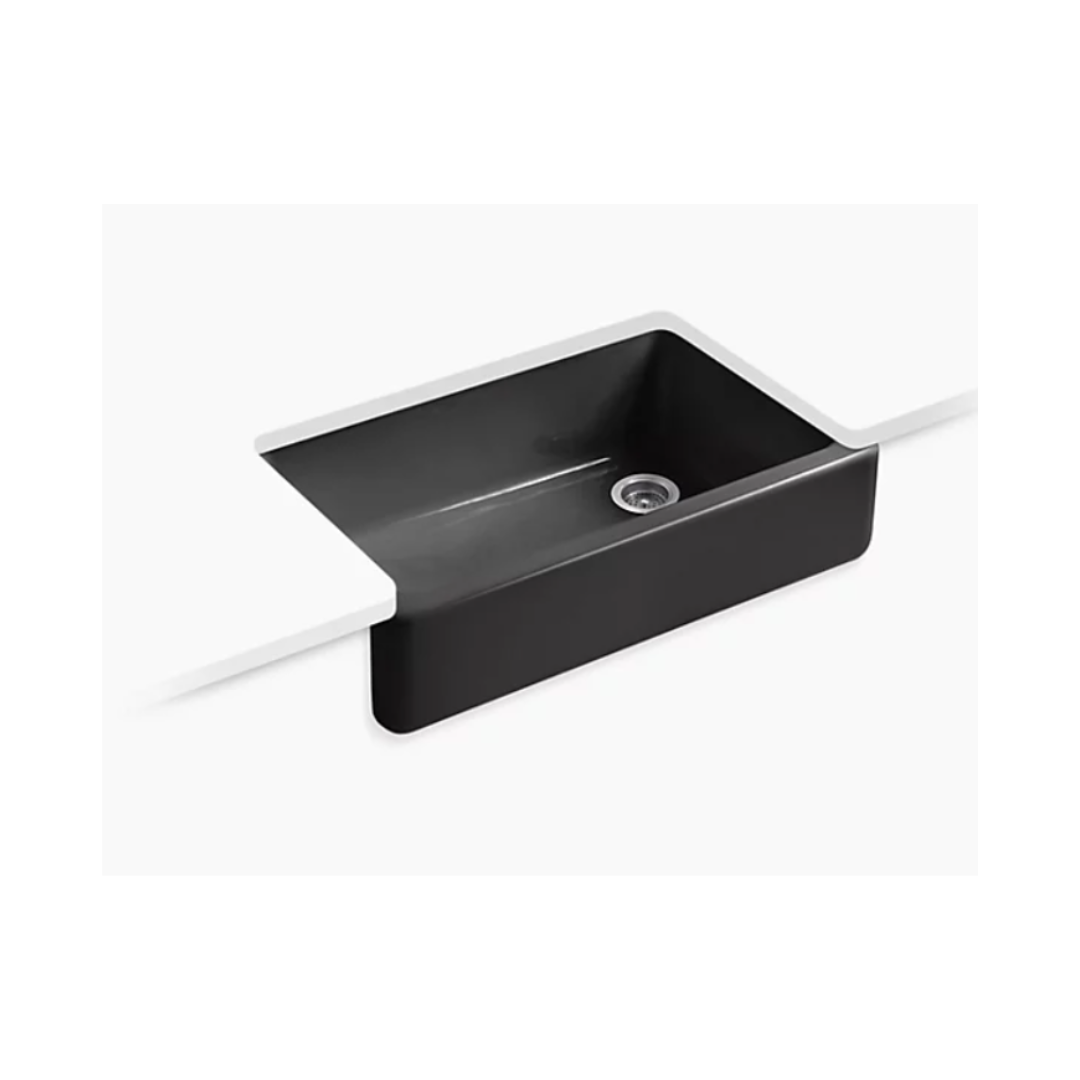 Kohler WHITEHAVEN® 35-3/4" undermount single-bowl farmhouse kitchen sink K-6489