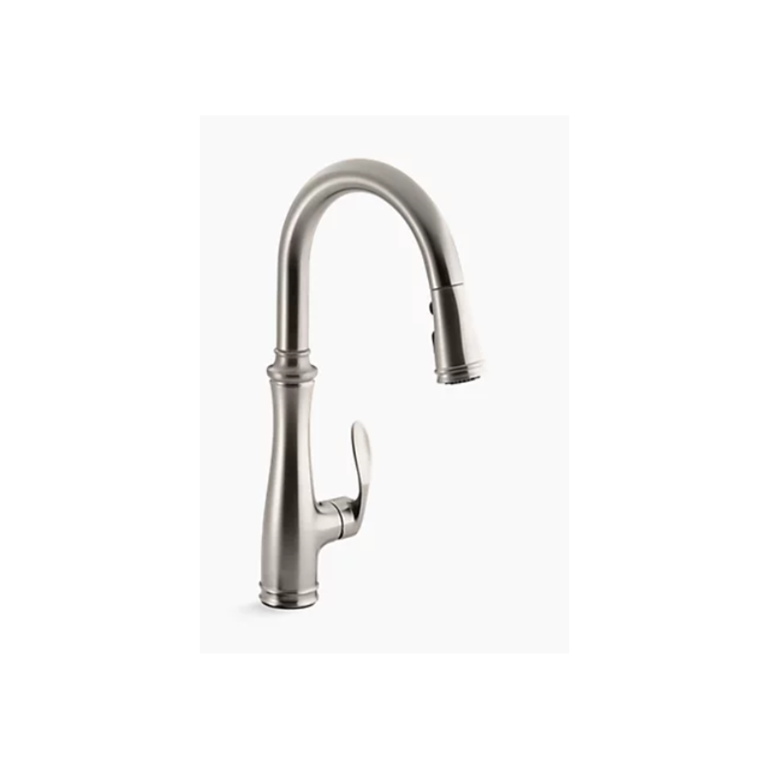 Kohler BELLERA  Pull-down kitchen sink faucet with three-function sprayhead K-560