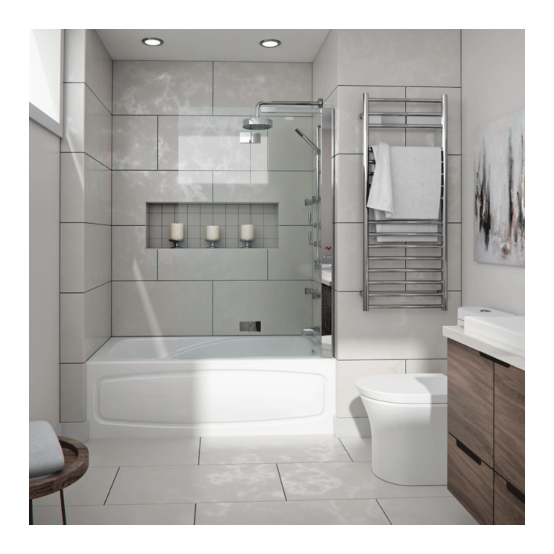 Produits Neptune JUNA with integrated skirt and tiling flange