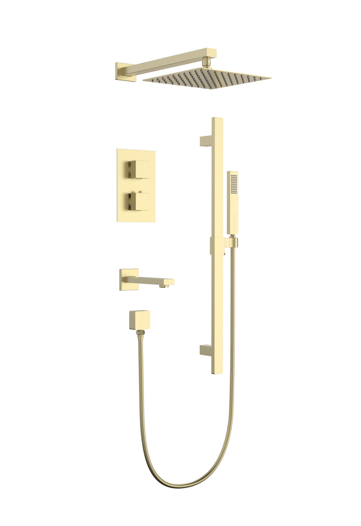 Aquaflo Kent 3-Way Thermostatic Shower Set SKKTH30