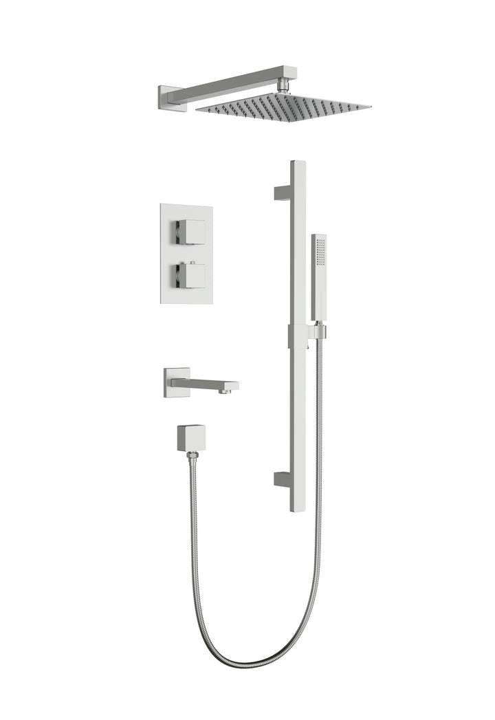 Aquaflo Kent 3-Way Thermostatic Shower Set SKKTH30