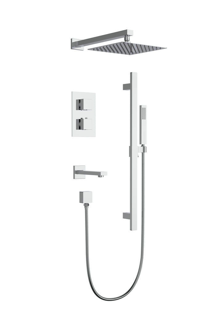 Aquaflo Kent 3-Way Thermostatic Shower Set SKKTH30