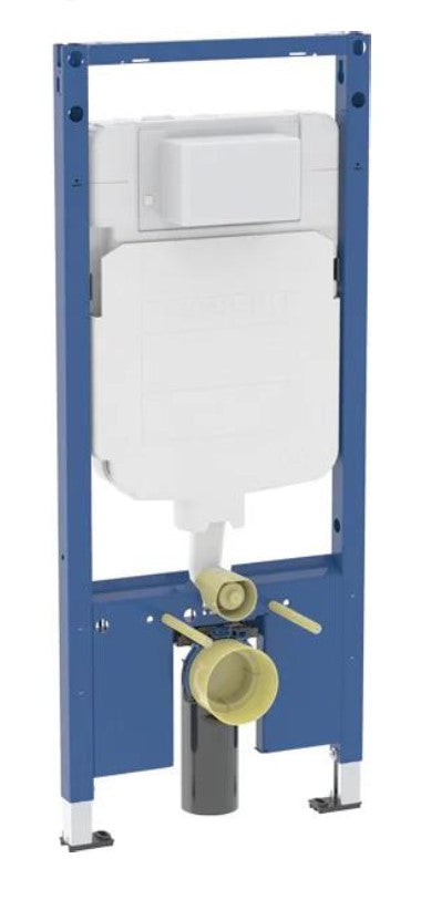 Duravit D-Neo Wall Hung Toilet with Geberit Alpha In Wall Carrier Essentials Package