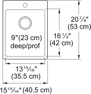 Kindred Brookmore Drop In Sink - BSL2116-9-1